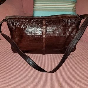 Vintage Authentic Eel skin shoulder bag